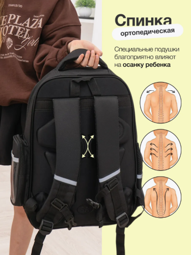 Рюкзак школьный городской (майнкрафт) с аксессуарами (анатомическая спинка) фото 4