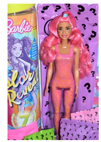 Кукла Barbie Color Reveal неоновая серия Tie-Dye меняющая цвет HCC67 (HDN72) фото 7