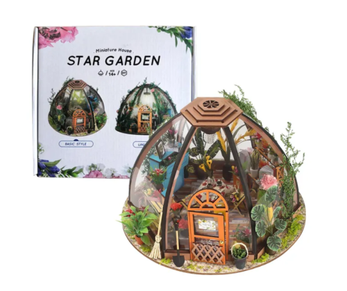 Интерьерный конструктор румбокс / Домашняя оранжерея (Купол) с подсветкой