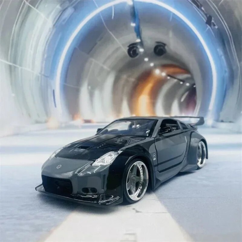 Машина Jada 1:24 DK's Nissan 350Z (серый с рисунком) фото 6