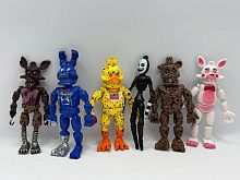 Набор фигурок из 6 шт ФНАФ Пять ночей у Фредди FNAF (13-17 см)