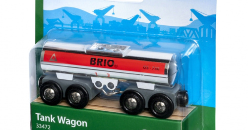 BRIO Двухосный вагон цистерна для перевозки топлива деревянной железной дороги БРИО 33472 фото 3