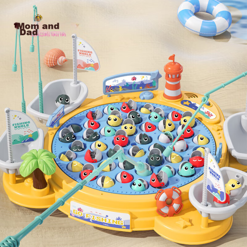 Большая рыбалка детская интерактивная игрушка 45 рыб со звуком фото 4