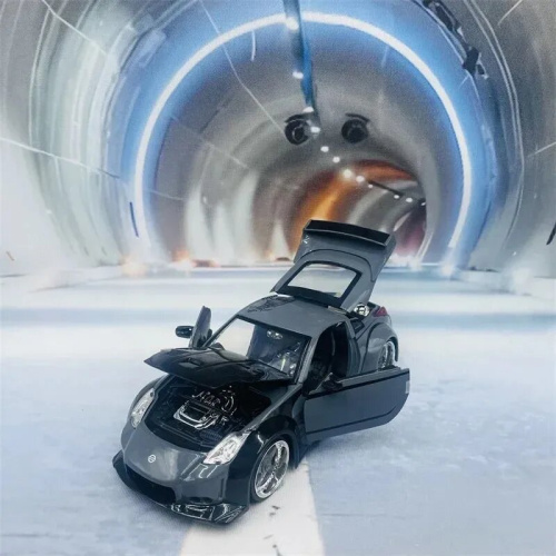 Машина Jada 1:24 DK's Nissan 350Z (серый с рисунком) фото 4