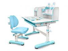 Комплект мебели (столик + стульчик)  Mealux EVO Panda XL blue (арт. BD-29 BL)