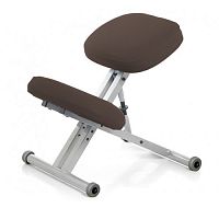Smartstool  Металлический коленный стул KM01 Gray с чехлом коричневый