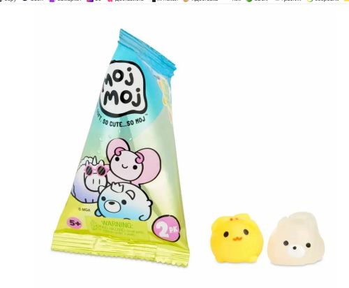 5 пакетиков (по 2 сквиш в пакете) Антистрессовая игрушка-мялка (сквиш) Moj Moj Sunnies, 10шт, сжимаемая, цвет-сюрприз, меняет цвет на солнце фото 3
