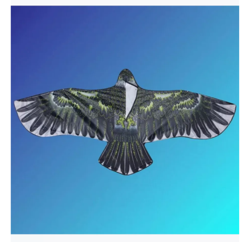 (синий) Большой воздушный змей Сокол 150 см с катушкой фото 5