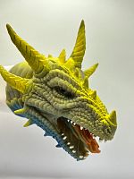 (желтый дракон) Игрушка перчатка на руку Дракон
