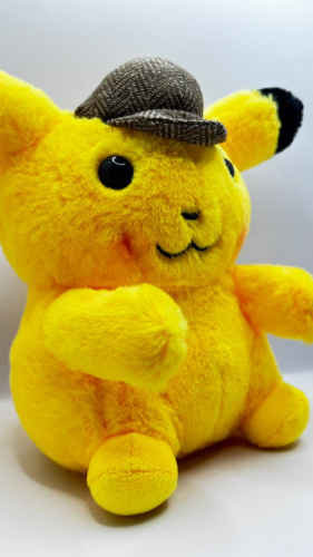 25 см Detective Pikachu Покемон Мягкая игрушка Детектив Пикачу фото 7