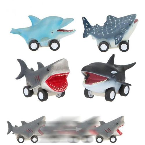 (Дельфин) Машинка-рыбка Гонки под водой ПОДВОДНЫЙ МИР Dino World фото 7