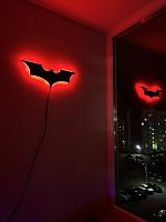 Настенный светильник с пультом Batman/ Ночник Бэтмен