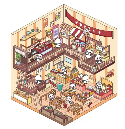 (Кухня) 3D Наклейки для творчества румбокс антистресс (4 комнаты) с пинцетом фото 3