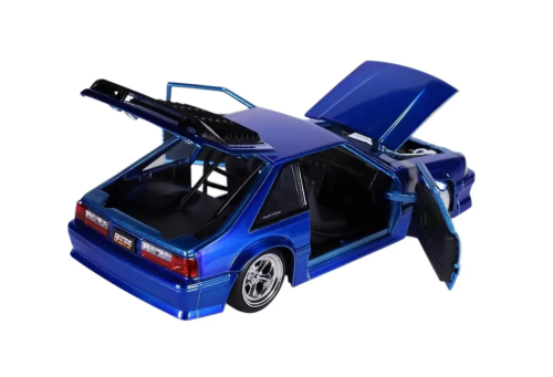 Машина Jada Bigtime Muscle 1:24 1989 Mustang GT (синий) фото 8