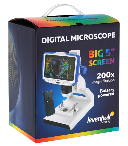 Микроскоп цифровой Levenhuk Rainbow DM500 LCD фото 12