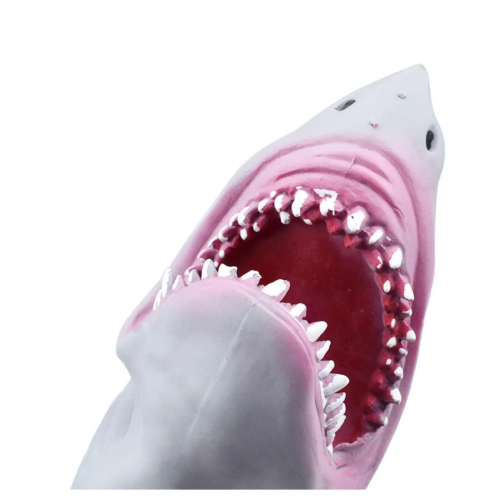 (белая) Игрушка на руку Акула / Игрушка перчатка (игрушка в ванную)  фото 4