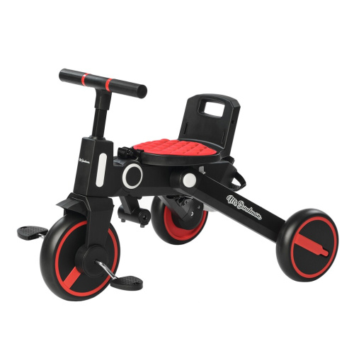 Велосипед детский трёхколесный складной Mr Sandman Чёрный/Красный фото 5