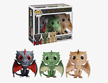 (Drogon, Rhaegal & Viserion) Набор из 3х фигурок Funko POP! Игра престолов Дрогон, Рейегаль и Визерион