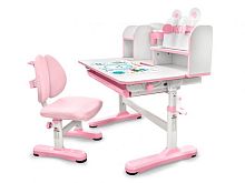 Комплект мебели (столик + стульчик)  Mealux EVO Panda XL pink  (арт. BD-29 PN)