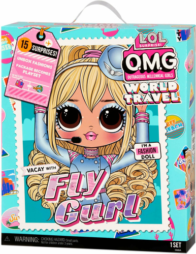 Кукла L.O.L. Surprise! OMG Travel Fly Gurl стюардесса 579168 (Путешествие) фото 2
