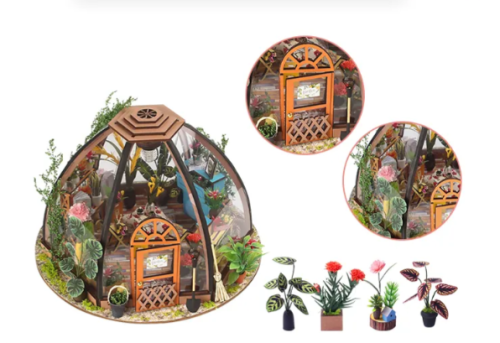 Интерьерный конструктор румбокс / Домашняя оранжерея (Купол) с подсветкой фото 11