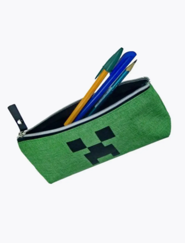 (зеленый) Пенал школьный Крипер Майнкрафт (Minecraft) фото 2