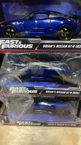 Машина Jada 1:24 Brian’s  Nissan GT-R (R35) (тёмно синий) фото 6