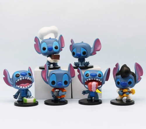 Набор фигурок из 6 шт Лило и Стич (10 см)