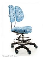 Детское кресло Mealux Simba (Цвет обивки:Голубой, Цвет каркаса:Серебро)