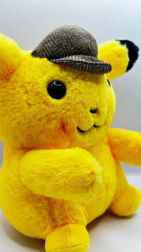 25 см Detective Pikachu Покемон Мягкая игрушка Детектив Пикачу фото 3
