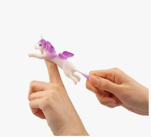 (белый-розовый) Катапульта Летающий единорог игрушка-антистресс Илви фото 2