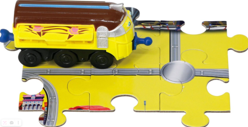 890304 Паровозик Chuggington Чаггингтон Фростини с механической функцией и пазлом фото 5