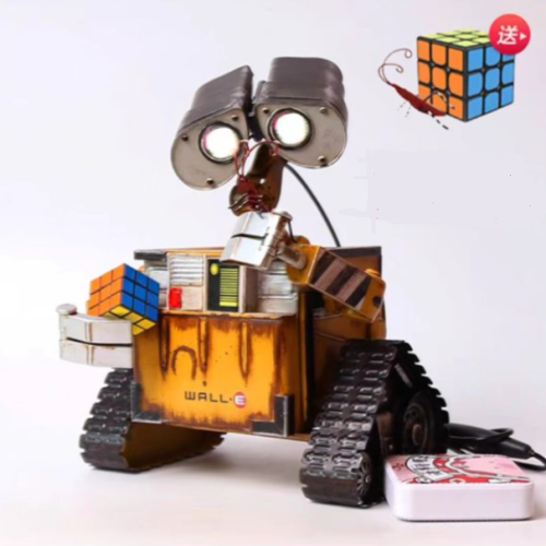 (светильник)  30 см Игрушка фигурка-светильник робот Wall-e (Валли) со светящимися глазами (таракан Хэл, кубик рубик)