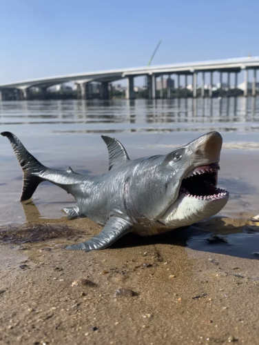 Мегалодон Акула морские обитатели большая акула 27 см фото 15