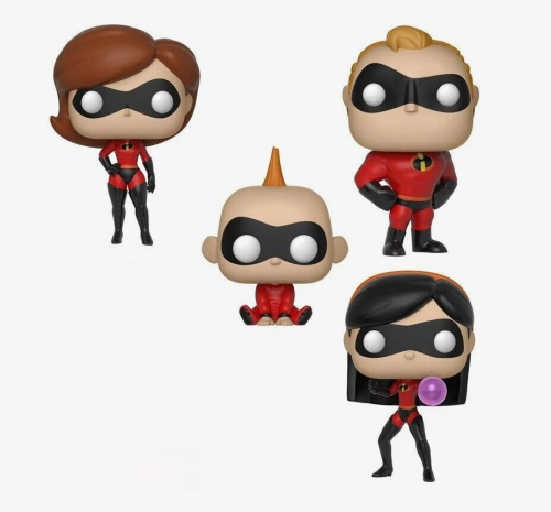 (4 шт) Набор фигурок Funko POP! Суперсемейка 2 - Эластика, Мистер Исключительный, Виолетта, Джек-Джек фото 3