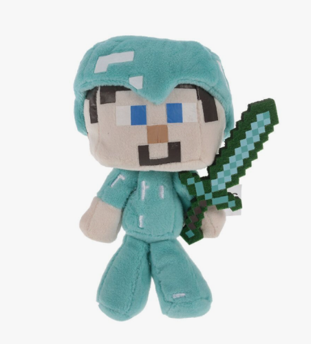 Мягкая игрушка Стив в алмазной броне 17 см Майнкрафт (Minecraft)