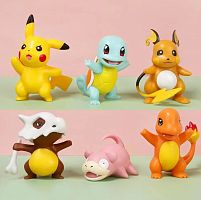(№1) Набор фигурок Покемон Пикачу/Pokemon 6шт (4-10см)