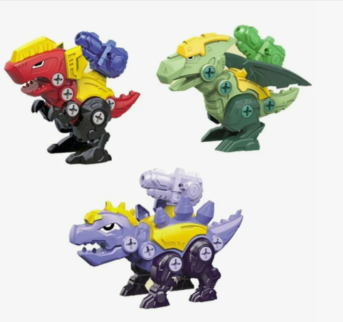 Конструктор с отверткой сборный Битва динозавров (с бластером) фото 6