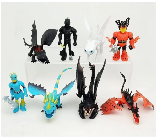 (б) Набор фигурок из 8 шт Как приручить Дракона (How to Train Your Dragon) фото 2