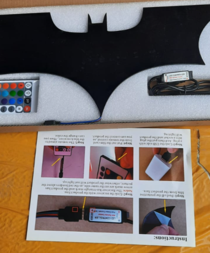 Настенный светильник с пультом Batman/ Ночник Бэтмен фото 10