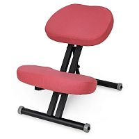 Smartstool  Металлический коленный стул KM01 Black с чехлом розовый