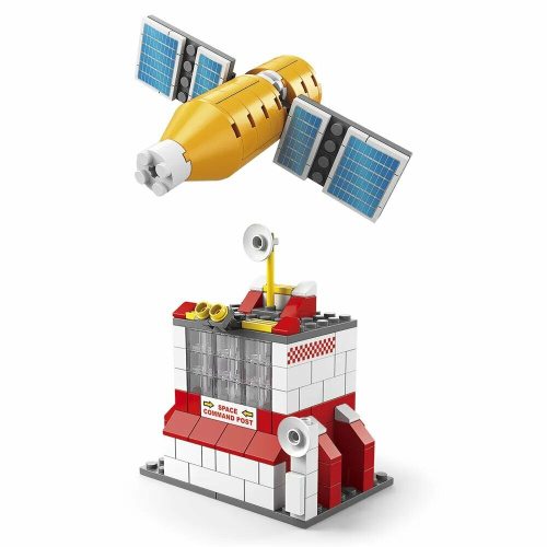 Конструктор развивающий 6в1 Космодром Ракета 1000 деталей фото 6