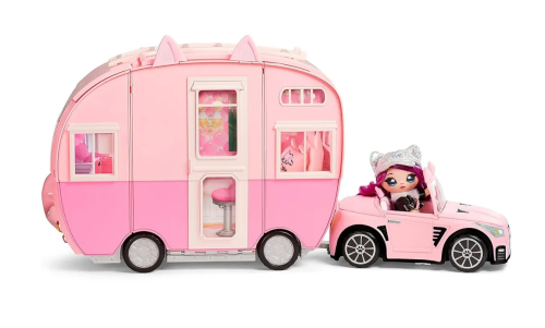 575672 NaNaNa MGA Entertainment Игрушка На На На Сюрприз - Кошачий фургон Кемпер (Na! Na! Na! Surprise Kitty Pink Camper Vehicle) фото 5