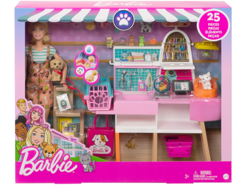 Набор Barbie Зоомагазин с куклой, питомцами и аксессуарами GRG90 фото 2