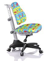 Детское эргономичное кресло Comf-pro Match Chair (Матч) (Цвет обивки:Голубой со зверями, Цвет каркаса:Серый)