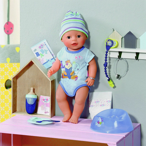 Интерактивная Кукла- Мальчик 43 см Baby born Zapf Creation 822-012 фото 2