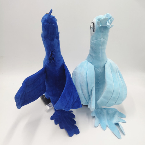 (голубой цвет) 30 см Мягкая игрушка Попугай (Голубой ара) Жемчужинка из м/ф Рио фото 4
