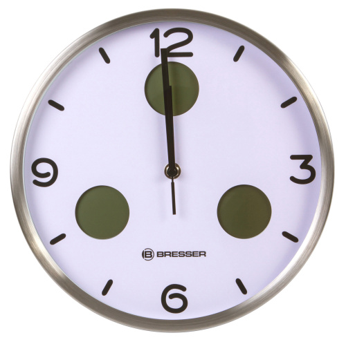 Часы настенные Bresser MyTime io NX Thermo/Hygro, 30 см, белые фото 8
