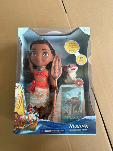 Музыкальная кукла моана с пуа и веслом (Moana) фото 9