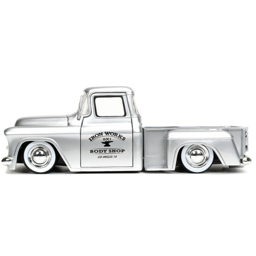 Машина (Пикап) Jada 1955 Chevy Stepside Pickup 1:24 с дополнительным комплектом колес фото 4